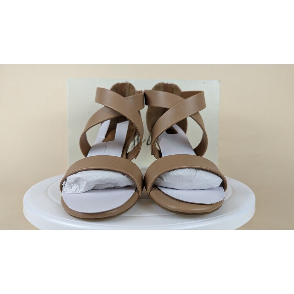 Style & Co Paysonn Dress Sandals Womens 6.5 Nude Brown Strappy Heels Shoes NWB - Picture 3 of 13